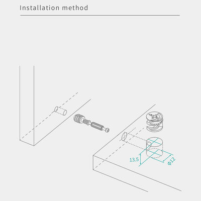 High Reliability Furniture Connector Cam Lock High Durability For Industrial
