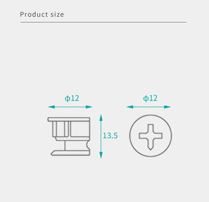 Strong Connection Furniture Cam Lock And Nut ODM For Knockdown Furniture Installation