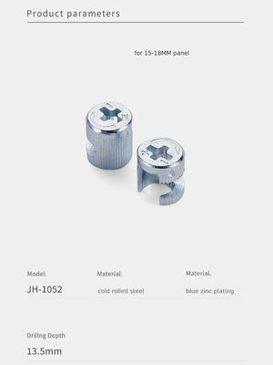 Robust Cam Lock Fastener Cabinet Connector SGS For Rta Furniture