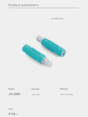 Jh-2006 Cold Rolled Carbon Steel 28mm Furniture Connector Bolt For Flat-Packed Furniture