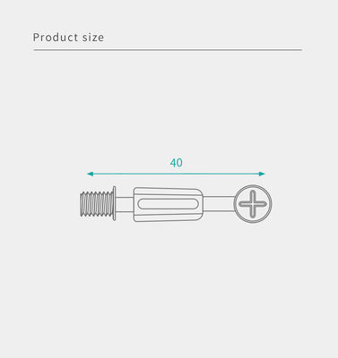 High Performance Minifix Connecting Bolts ODM For Knockdown Furniture