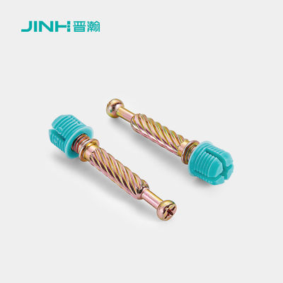 Carbon Steel Minifix Connecting Bolts ISO9001 With 40mm Total Length