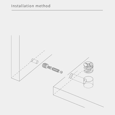 High Precision Minifix Connecting Bolts Electroplated Surface With Cold Carbon Steel