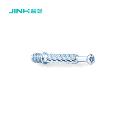 12N Torque Minifix Connecting Bolts Blue Zinc Plated For Knockdown Furniture