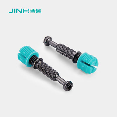 Compact Cam Dowel Screw 32mm Length Low Profile Fastening Shaft For Modular Cabinet Assemblies
