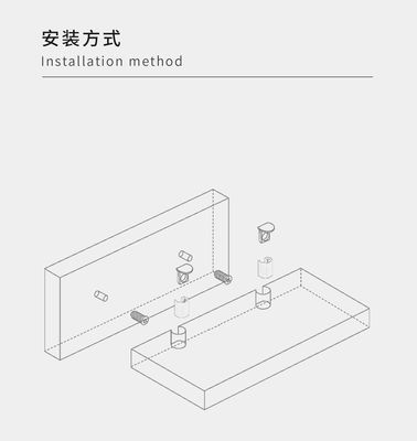 Dual Headed Shelf Support Pegs Customized Cabinet Connectors For K/D Furniture