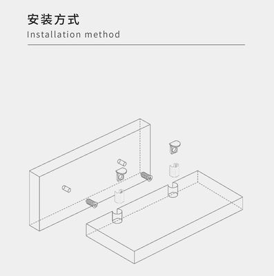 Professional Shelf Support Pegs Zinc Alloy Metal Hardware For Cabinet