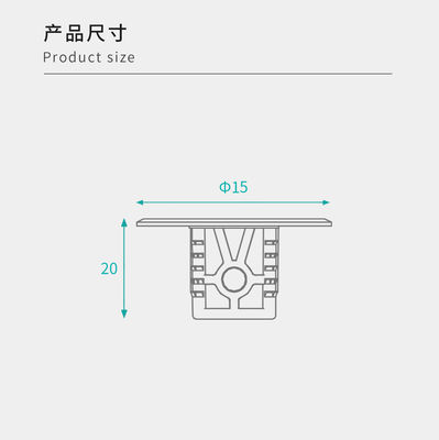 PE Coated Shelf Support Pegs Reinforced For Knockdown Furniture