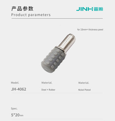 Industrial Shelf Support Pegs Rubber Coated Premium Hardware For Furniture