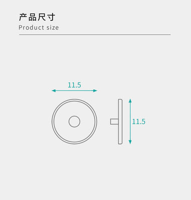 11.5mm Diameter Screw Cover Caps Cabinet Fittings For Flat Packed Furniture