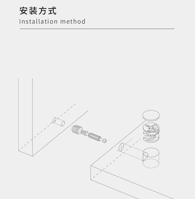 11.5mm Diameter Screw Cover Caps Cabinet Fittings For Flat Packed Furniture