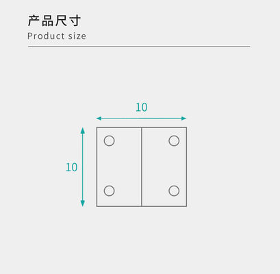 10x10mm Size Plastic Corner Fixings High Performance Plastic Corner Shelf Bracket