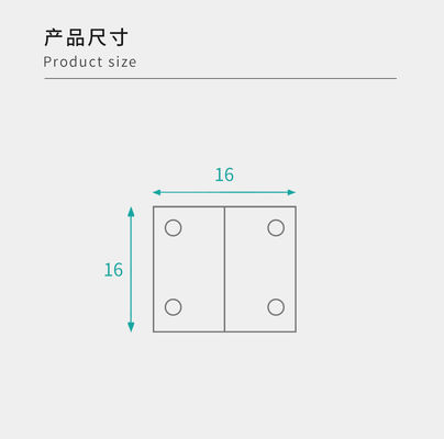 16x16mm Size Plastic Corner Brackets Easy Installation For Home