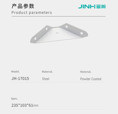 235x103x61mm Metal Corner Brackets Triangle Furniture Hardware OEM