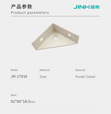 92x66x18.5mm Metal Corner Brackets Versatile With 3 Holes Strengthening Cabinet Frames