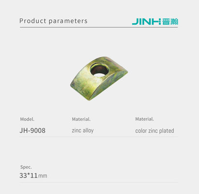 Easy Installation Metal Half Moon Nuts 33x11mm Size For Modular Furniture Assembly Connections