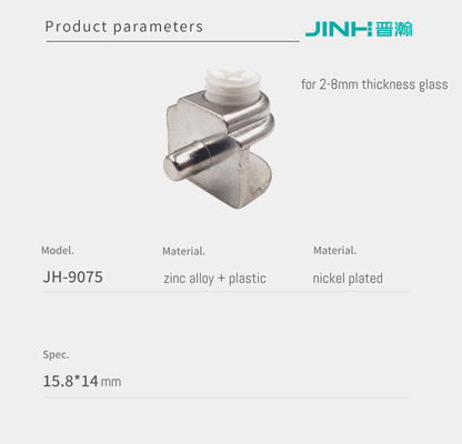High Durability Glass Panel Fasteners Easy Installation Furniture Hardware