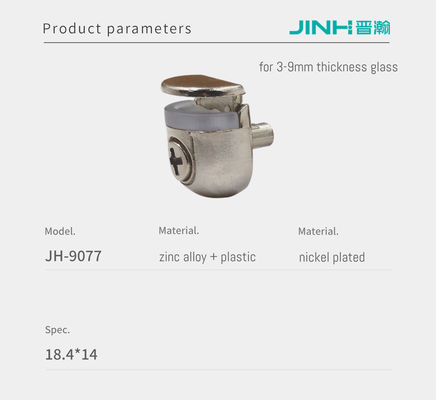 Semi Circular Glass Panel Clamp Glass Partition Clips OEM Customized