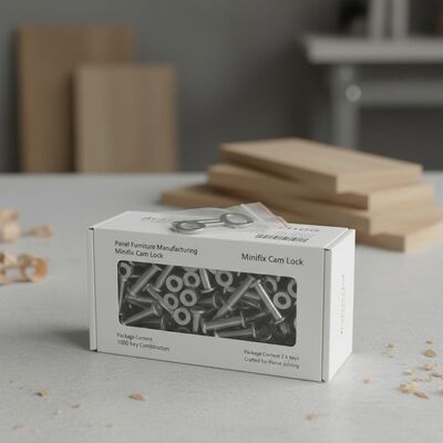 Panel Furniture Manufacturing Minifix Cam Lock Including 1000 Key Combination and Package Content 2 X Keys Crafted for Panel Joining