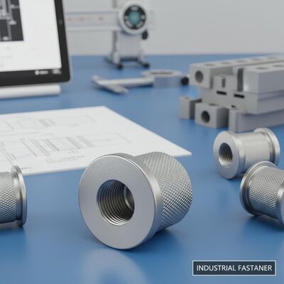 ISO DIN ANSI Standard Compliant Knurled Threaded Insert With Head Durable Fastening Solution for Industrial Applications