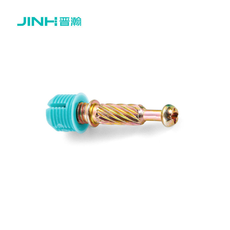 Cabinet Steel Cam Connector And Bolt 32mm Length Hardware For Flat Pack Furniture