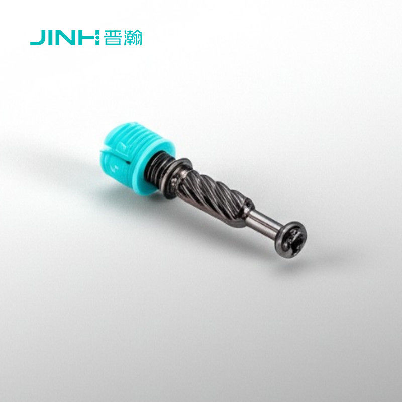 Compact Cam Dowel Screw 32mm Length Low Profile Fastening Shaft For Modular Cabinet Assemblies