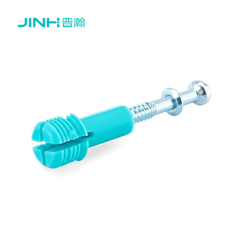 Durable Minifix Connecting Bolts 3 In 1 Cold Rolled Steel Zinc Plated For Cabinet