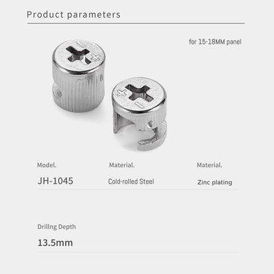 Precise Minifix Cam Lock Long Lasting For Standard KD Furniture