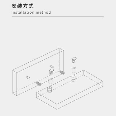 Compact Plastic Shelf Support Pegs Universal For Panel Furniture Systems