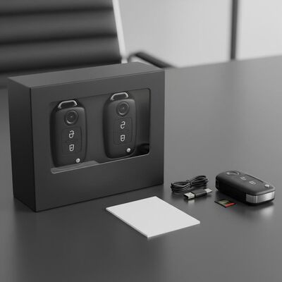 Key Rotation 90 Degrees Hidden Cameras in Cars Supplied with Package Content 2 X Keys Providing and Vehicle Monitoring