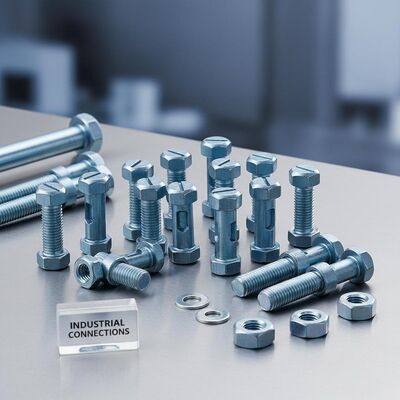 Phillips Drive Type Slotted Head Connecting Bolts Blue Zinc Plated Components Providing Connections for Industrial and Mechanical