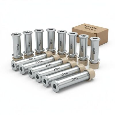 33mm Hole Distance Minifix Connecting Bolts Zinc Plated Durable Fastening Solutions for Furniture Assembly and Cabinet Making