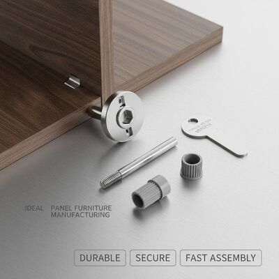 Torque Up To 12N Minifix Cam Lock Flat Key Ideal Panel Furniture Manufacturing Durable Secure Fast Assembly