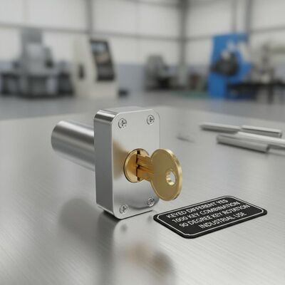 Keyed Different Yes Minifix Cam Lock Featuring 1000 Key Combination and 90 Degrees Key Rotation Suitable for Industrial